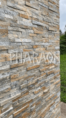 Натуральный камень Pharaon Кварцит мультиколор классик 150x600 мм Натуральный камень Pharaon Кварцит мультиколор классик 150x600 мм