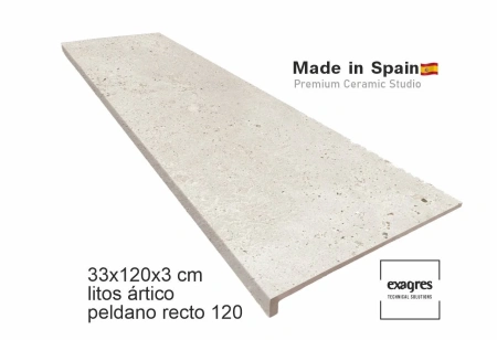 Ступени recto 120 big Litos Artico