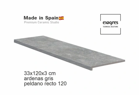 Ступени recto 120 big Ardenas Gris