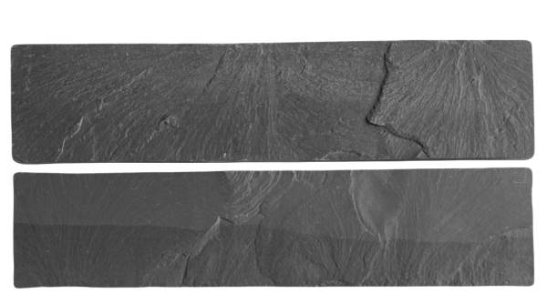 Натуральный камень Pharaon Сланец черный нарезка 70x300 мм Натуральный камень Pharaon Сланец черный нарезка 70x300 мм