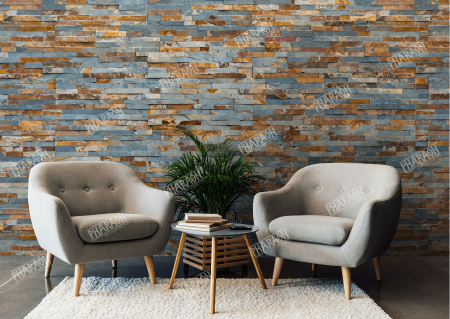 Натуральный камень Pharaon Сланец мультиколор классик 150x600 мм Натуральный камень Pharaon Сланец мультиколор классик 150x600 мм