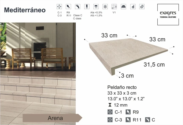 Ступени recto Mediterraneo Arena