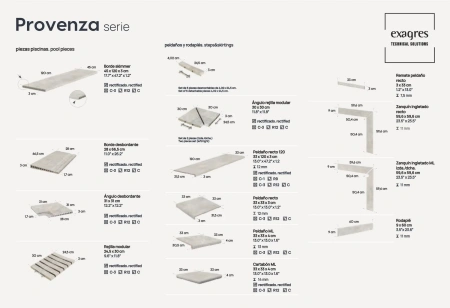 Ступени угловые флорентинер Provenza Grigio