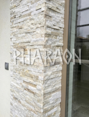 Натуральный камень Pharaon Кварцит бежевый классик 150x600 мм Натуральный камень Pharaon Кварцит бежевый классик 150x600 мм