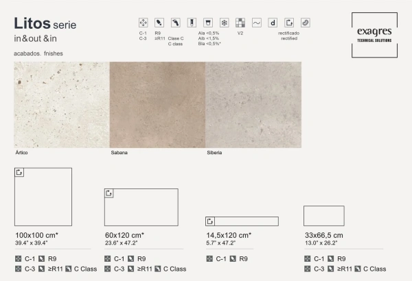 Ступени recto 120 big Litos Sabana