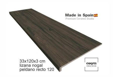 Ступени recto 120 big Lizana Nogal