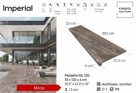 Ступени recto 120 big Imperial Moca