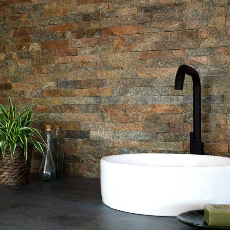 Натуральный камень Pharaon Кварцит мультиколор классик 150x600 мм Натуральный камень Pharaon Кварцит мультиколор классик 150x600 мм