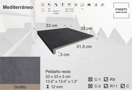 Ступени recto Mediterraneo Grafito