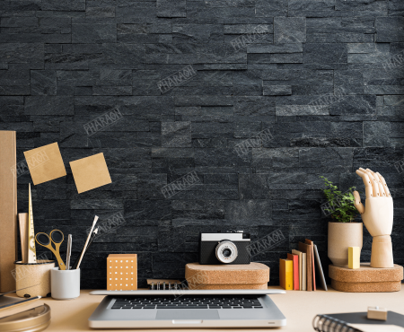 Натуральный камень Pharaon Кварцит черный модерн 180x350 мм Натуральный камень Pharaon Кварцит черный модерн 180x350 мм