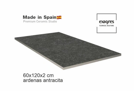 Плитка 60x120x2 Ardenas Antracita