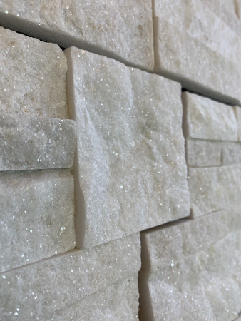 Натуральный камень Pharaon Кварцит белый модерн 180x350 мм Натуральный камень Pharaon Кварцит белый модерн 180x350 мм