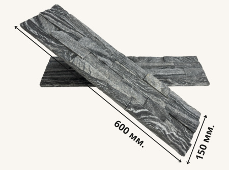 Натуральный камень Pharaon Мрамор древесный серый классик 150x600 мм Натуральный камень Pharaon Мрамор древесный серый классик 150x600 мм