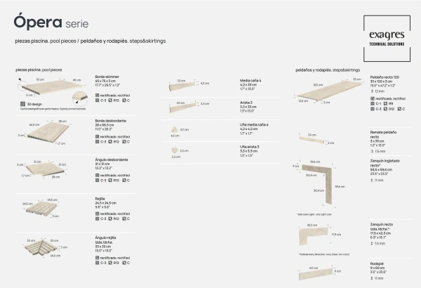Ступени recto 120 big Opera Silver
