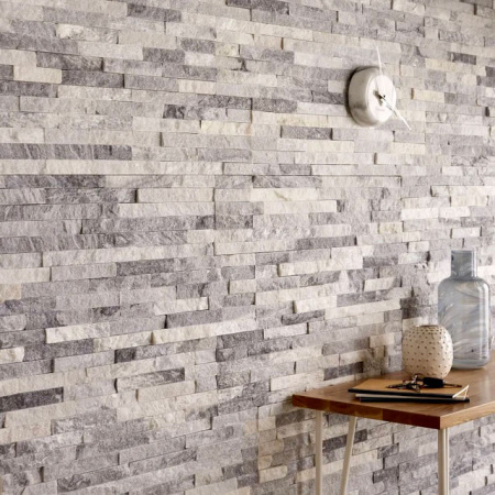 Натуральный камень Pharaon Кварцит бело-серый классик 150x600 мм Натуральный камень Pharaon Кварцит бело-серый классик 150x600 мм