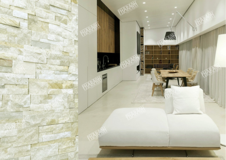 Натуральный камень Pharaon Кварцит бежевый модерн 180x350 мм Натуральный камень Pharaon Кварцит бежевый модерн 180x350 мм