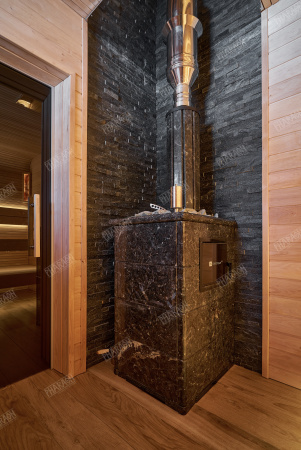 Натуральный камень Pharaon Кварцит чёрный классик 150x600 мм Натуральный камень Pharaon Кварцит чёрный классик 150x600 мм