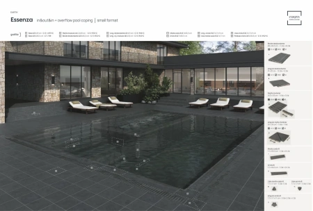 Ступени recto Essenza Grafite