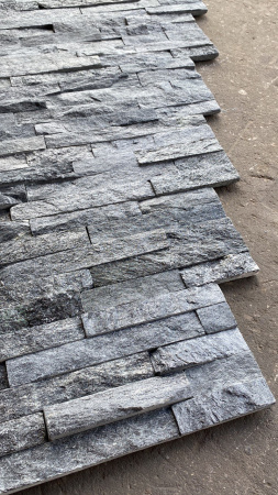 Натуральный камень Pharaon Кварцит чёрный классик 150x600 мм Натуральный камень Pharaon Кварцит чёрный классик 150x600 мм