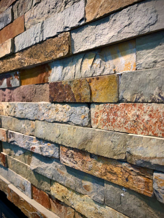 Натуральный камень Pharaon Сланец мультиколор классик 150x600 мм Натуральный камень Pharaon Сланец мультиколор классик 150x600 мм