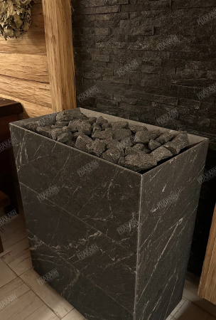 Натуральный камень Pharaon Кварцит чёрный классик 150x600 мм Натуральный камень Pharaon Кварцит чёрный классик 150x600 мм