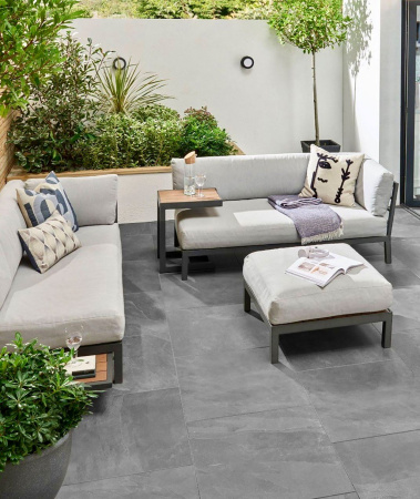 Натуральный камень Pharaon Сланец черный нат.скол 600x600 мм Натуральный камень Pharaon Сланец черный нат.скол 600x600 мм