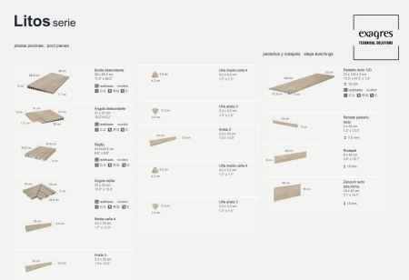 Ступени recto 120 big Litos Sabana