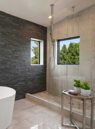 Натуральный камень Pharaon Сланец чёрный классик 150x600 мм Натуральный камень Pharaon Сланец чёрный классик 150x600 мм