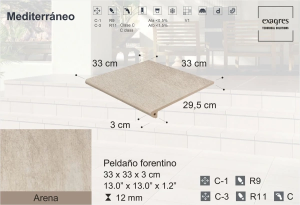 Ступени recto Mediterraneo Arena