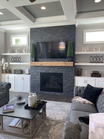 Натуральный камень Pharaon Сланец чёрный классик 150x600 мм Натуральный камень Pharaon Сланец чёрный классик 150x600 мм