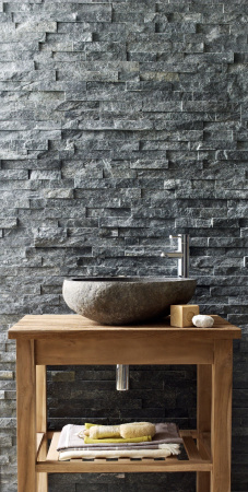 Натуральный камень Pharaon Кварцит черный неоклассик 150x600 мм Натуральный камень Pharaon Кварцит черный неоклассик 150x600 мм