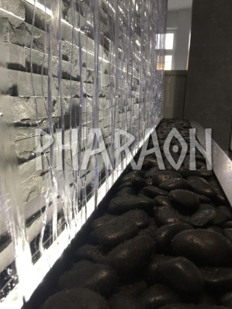 Натуральный камень Pharaon Сланец чёрный классик 150x600 мм Натуральный камень Pharaon Сланец чёрный классик 150x600 мм