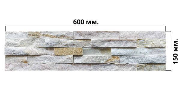 Натуральный камень Pharaon Сланец бежевый классик 150x600 мм Натуральный камень Pharaon Сланец бежевый классик 150x600 мм