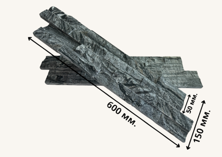 Натуральный камень Pharaon Мрамор древесный серый неоклассик 150x600 мм