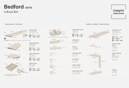 Ступени recto 120 big Bedford Sand