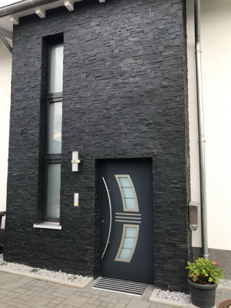 Натуральный камень Pharaon Сланец черный модерн 180x350 мм Натуральный камень Pharaon Сланец черный модерн 180x350 мм