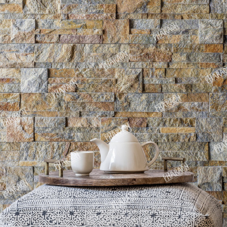 Натуральный камень Pharaon Кварцит мультиколор модерн 180x350 мм Натуральный камень Pharaon Кварцит мультиколор модерн 180x350 мм