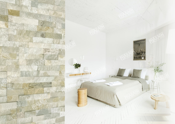 Натуральный камень Pharaon Кварцит бежевый классик 150x600 мм Натуральный камень Pharaon Кварцит бежевый классик 150x600 мм