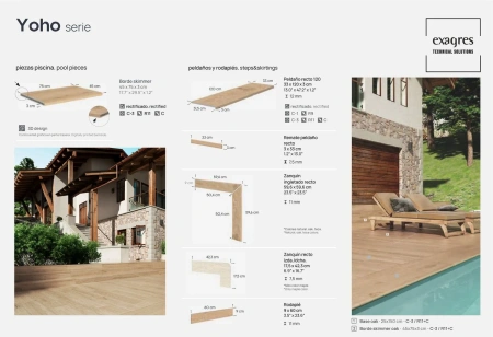 Ступени recto 120 big Yoho Teca