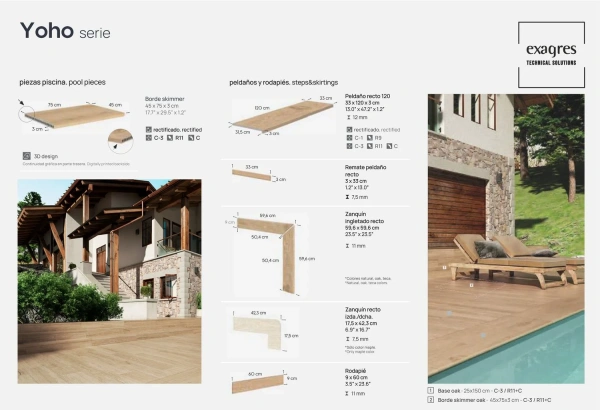 Ступени recto 120 big Yoho Teca