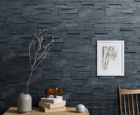 Натуральный камень Pharaon Сланец черный модерн 180x350 мм Натуральный камень Pharaon Сланец черный модерн 180x350 мм