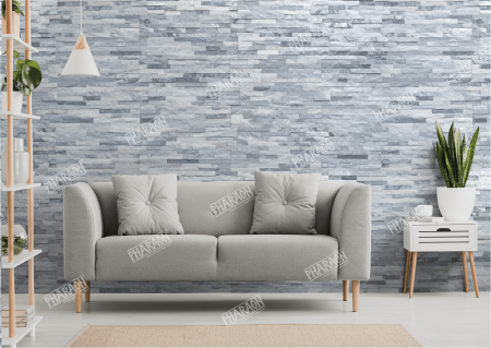 Натуральный камень Pharaon Кварцит бело-серый классик 150x600 мм Натуральный камень Pharaon Кварцит бело-серый классик 150x600 мм