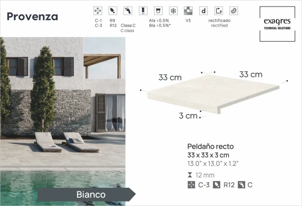 Ступени recto Provenza Bianco