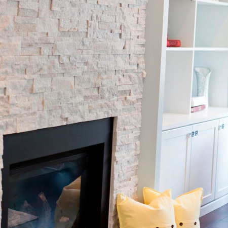 Натуральный камень Pharaon Кварцит белый модерн 180x350 мм Натуральный камень Pharaon Кварцит белый модерн 180x350 мм