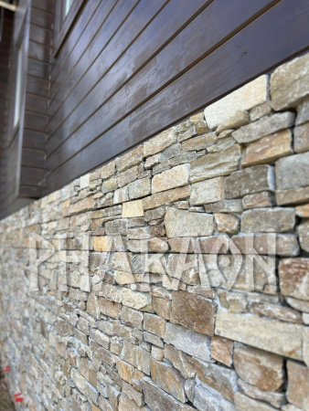 Натуральный камень Pharaon Кварцит мультиколор грубый 200x550 мм Натуральный камень Pharaon Кварцит мультиколор грубый 200x550 мм