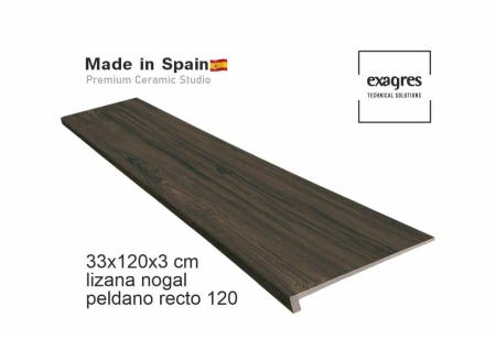 Ступени recto 120 big Lizana Nogal