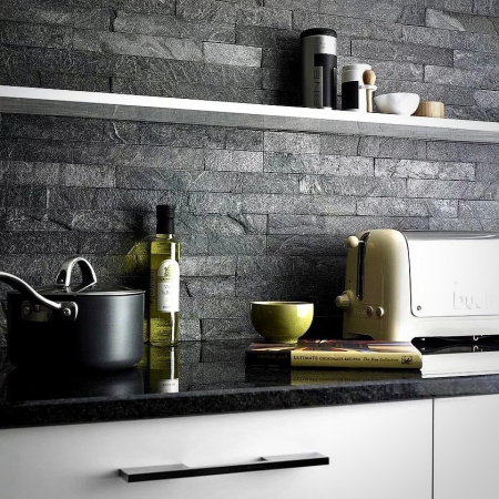 Натуральный камень Pharaon Кварцит черный неоклассик 150x600 мм Натуральный камень Pharaon Кварцит черный неоклассик 150x600 мм