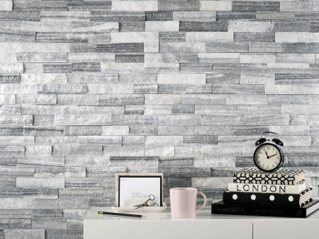 Натуральный камень Pharaon Кварцит бело-серый неоклассик 150x600 мм Натуральный камень Pharaon Кварцит бело-серый неоклассик 150x600 мм