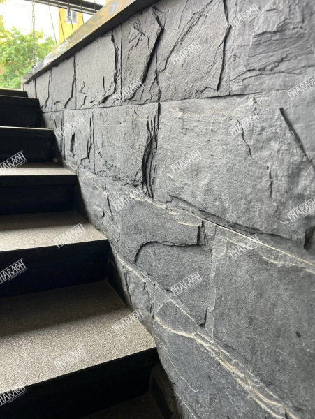 Натуральный камень Pharaon Сланец черный (Машрум) 200x400 мм Натуральный камень Pharaon Сланец черный (Машрум) 200x400 мм